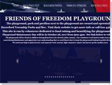 Tablet Screenshot of haverfordfreedomplayground.org